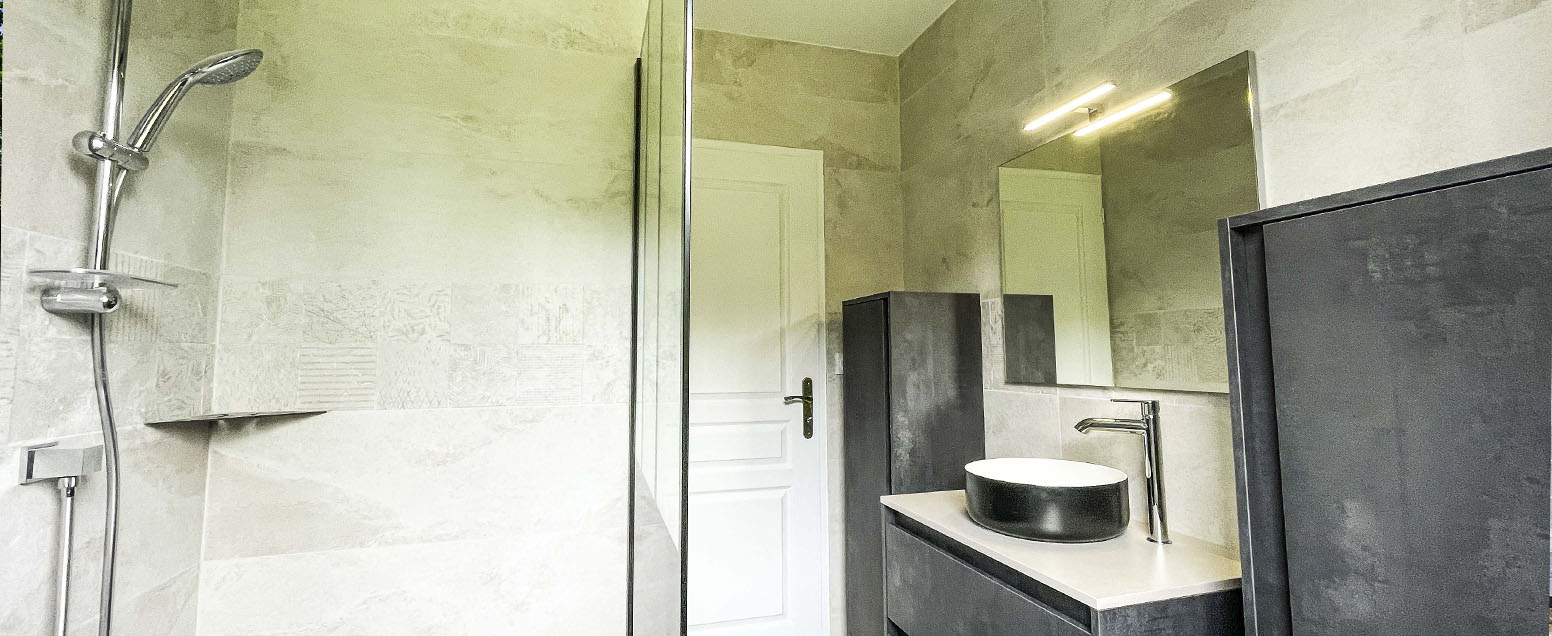 Une salle de bain installer par un plombier